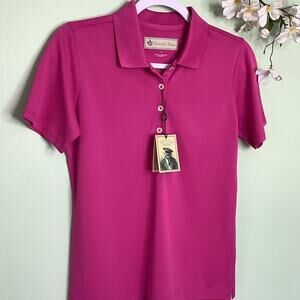Donald Ross Golf Polo Shirt Bright Pink Short Sleeve NWT Athletic Polo